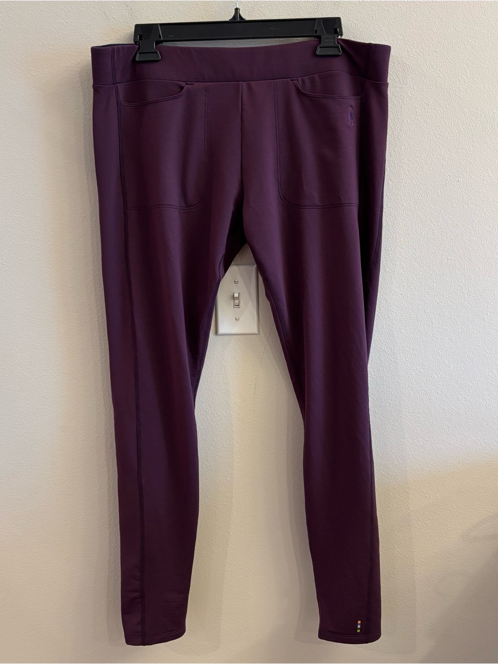 Smartwool Merino Blend Purple Baselayer Leggings size XL